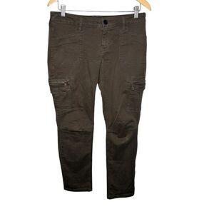 Express ankle skinny Stella cargo pants olive army green size 8